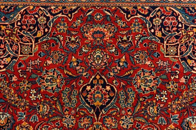 Lot 96 - A PAIR OF VERY FINE KASHAN RUGS, CENTRAL PERSIA