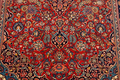 Lot 96 - A PAIR OF VERY FINE KASHAN RUGS, CENTRAL PERSIA