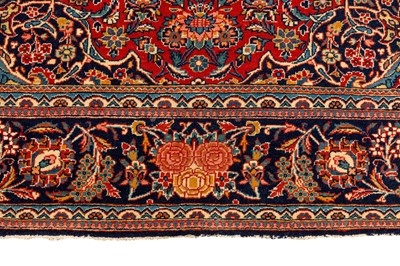 Lot 96 - A PAIR OF VERY FINE KASHAN RUGS, CENTRAL PERSIA