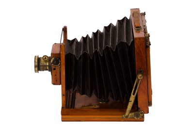 Lot 66 - A C.S Baytnon Half Plate Mahogany Field Camera