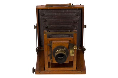 Lot 66 - A C.S Baytnon Half Plate Mahogany Field Camera