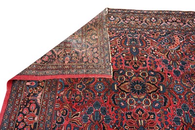 Lot 281 - A SAROUK CARPET, WEST PERSIA