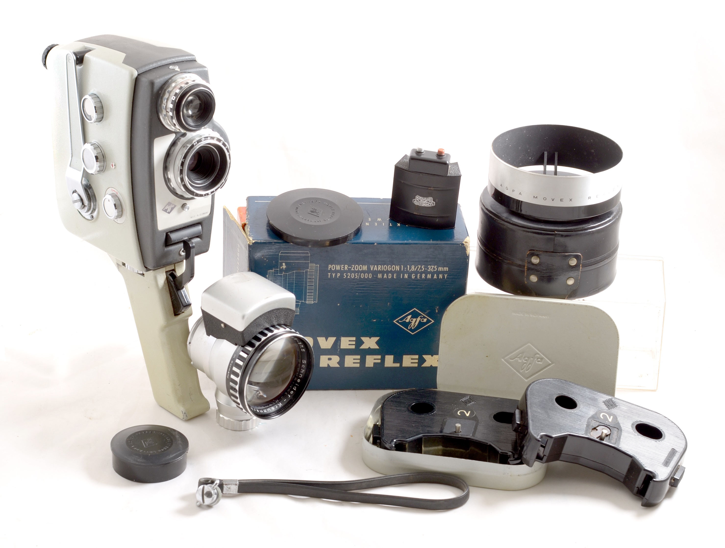 76/ Vintage camera AGFA Movex Reflex 8 mm 1963 avec