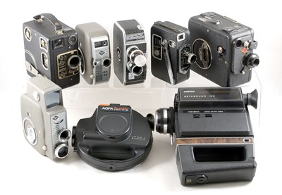 Lot 1102 - A Selection of Cine Cameras inc 8mm Kodak Ektasound.