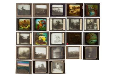 Lot 16 - A Selection of Half Stereo Diapositives and Magic Lantern Slides