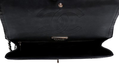 Lot 424 - λ Chanel Black Alligator Jumbo Classic Double Flap Bag