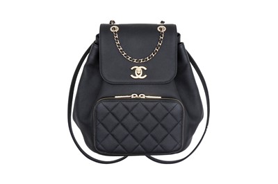 Lot 298 - Chanel Black CC Business Affinity Backpack