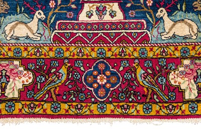 Lot 84 - A PAIR OF FINE TEHRAN PRAYER RUGS, NORTH PERSIA