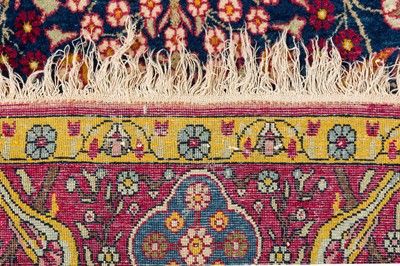 Lot 84 - A PAIR OF FINE TEHRAN PRAYER RUGS, NORTH PERSIA