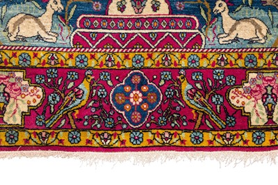 Lot 84 - A PAIR OF FINE TEHRAN PRAYER RUGS, NORTH PERSIA