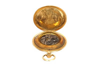 Lot 77 - MOVADO OPEN FACED POCKET WATCH - 18K GOLD