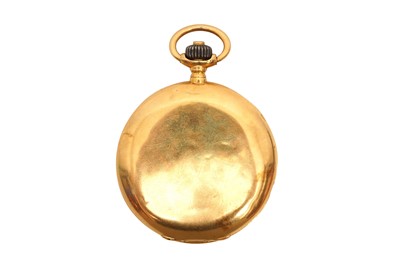 Lot 83 - E .SENN - BALE & PARIS, FULL HUNTER POCKET WATCH - 18K GOLD