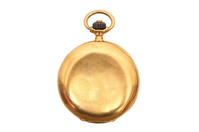 Lot 83 - E .SENN - BALE & PARIS, FULL HUNTER POCKET WATCH - 18K GOLD