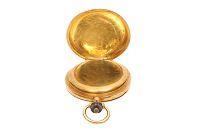 Lot 83 - E .SENN - BALE & PARIS, FULL HUNTER POCKET WATCH - 18K GOLD