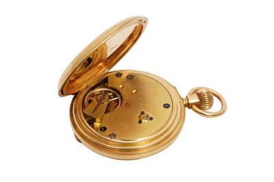 Lot 85 - THREE HALF HUNTER FOB WATCHES - 18K GOLD