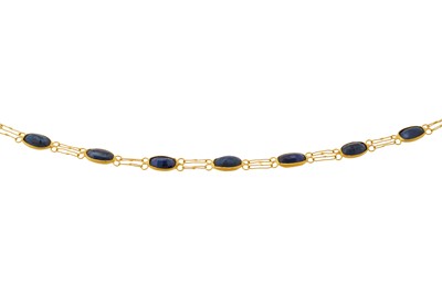 Lot 455 - A SAPPHIRE NECKLACE