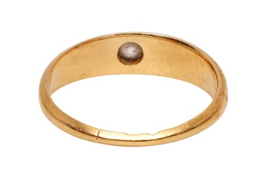Lot 11 - 18CT GOLD SINGLE STONE DIAMOND RING, CIRCA 1956