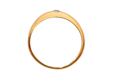 Lot 11 - 18CT GOLD SINGLE STONE DIAMOND RING, CIRCA 1956
