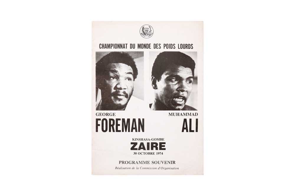 Lot 539 - The Rumble in the Jungle.- Muhammad Ali vs George Foreman