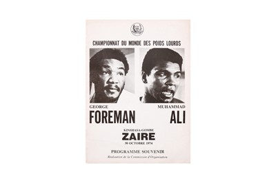 Lot 626 - The Rumble in the Jungle.- Muhammad Ali vs George Foreman