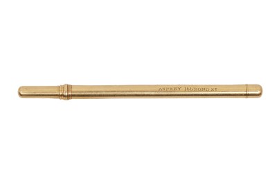 Lot 93 - A GROUP OF GILT METAL & GOLD PROPELLING AND OTHER PENCILS