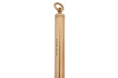 Lot 89 - A 9CT GOLD CASED PROPELLING PENCIL