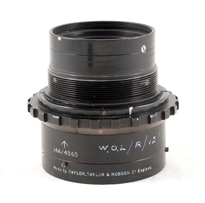 Lot 209 - An Uncommon Ex-WD TT&H 4 inch f2 Anastigmat (2 1/4" x 2 1/4") Lens.