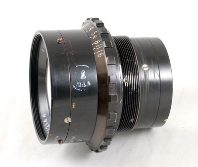 Lot 209 - An Uncommon Ex-WD TT&H 4 inch f2 Anastigmat (2 1/4" x 2 1/4") Lens.