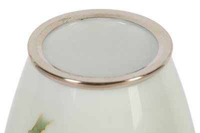 Lot 266 - A JAPANESE CLOISONNÉ ENAMEL 'PEONY' VASE