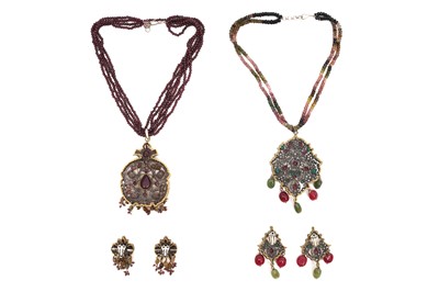 Lot 45 - A GROUP OF GEM-SET INDIAN JEWELLERY