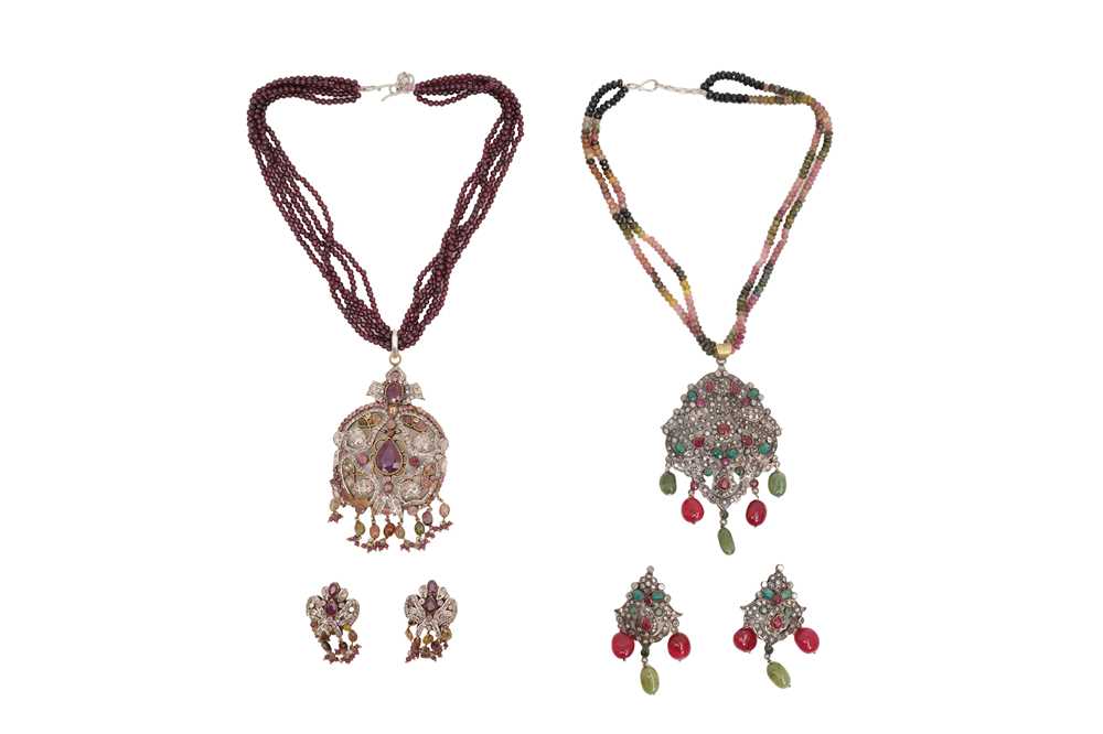 Lot 45 - A GROUP OF GEM-SET INDIAN JEWELLERY