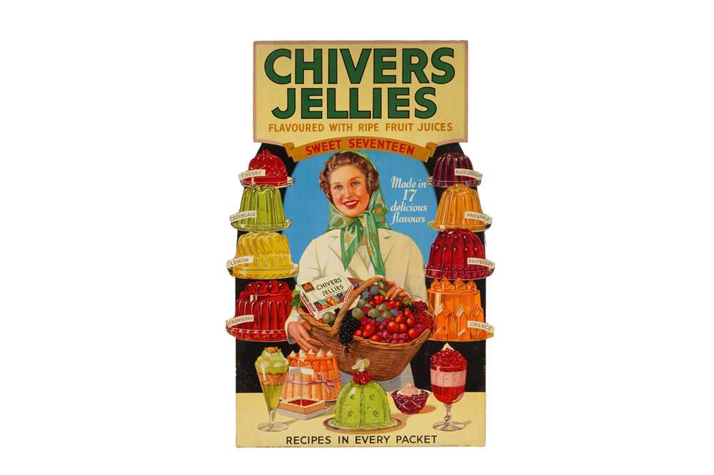 Lot 289 - A CHIVERS JELLIES 'SWEET SEVENTEEN' ADVERTISING COUNTER DISPLAY STAND