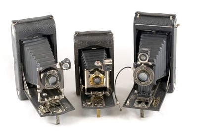 Lot 206 - A Group of Three Large Kodak Folding Cameras.