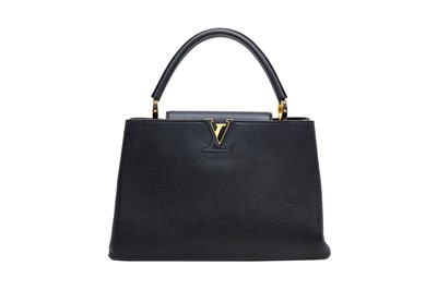 Lot 297 - Louis Vuitton Black Capucines MM