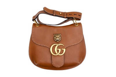 Lot 143 - Gucci Tan Tiger GG Marmont Crossbody Bag