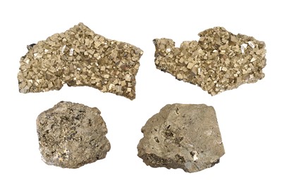 Lot 239 - A GROUP OF PYRITE (FOOL'S GOLD) CLUSTERS