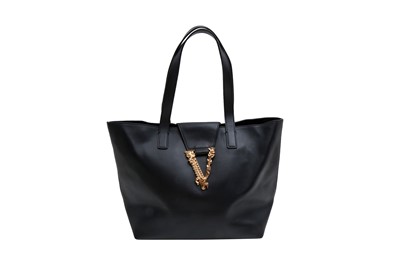 Lot 284 - Versace Black Virtus V Shopper Tote