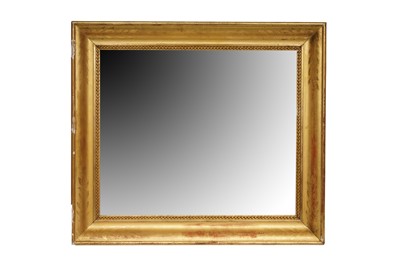 Lot 374 - A 19TH CENTURY STYLE GILT FRAME RECTANGULAR MIRROR