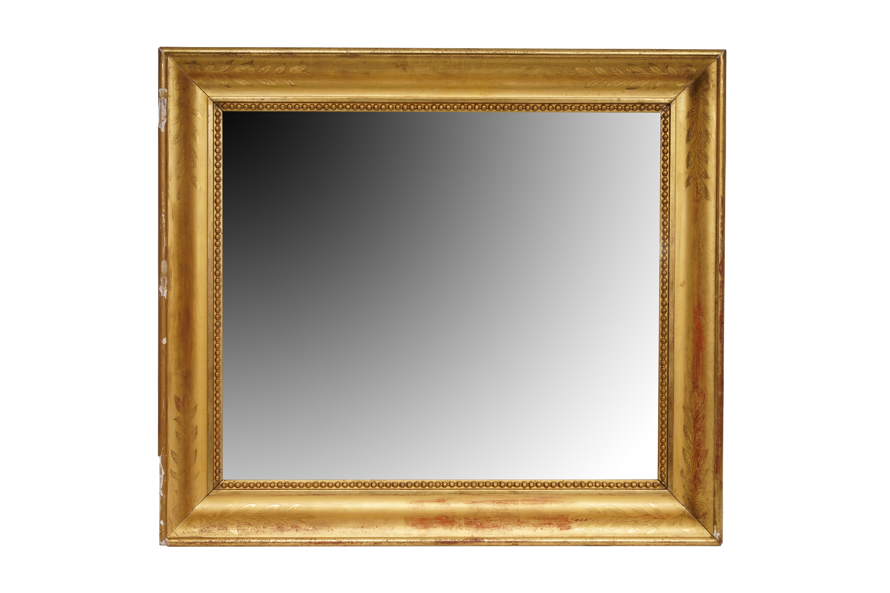 Lot 374 - A 19TH CENTURY STYLE GILT FRAME RECTANGULAR
