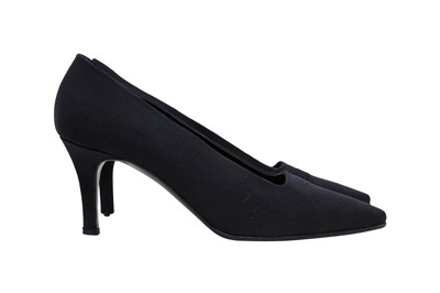 Lot 224 - Chanel Black Classic CC Heeled Pump - Size 38.5