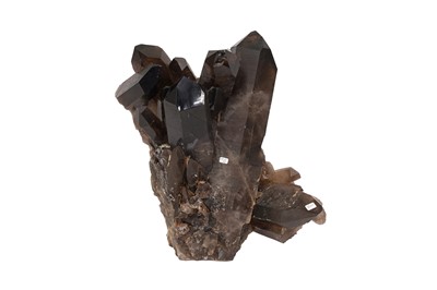 Lot 464 - A SMOKY QUARTZ CLUSTER