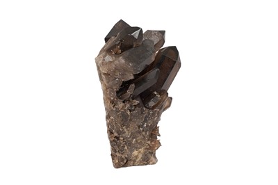 Lot 71 - A SMOKY QUARTZ CLUSTER