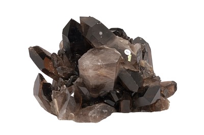 Lot 60 - A LARGE SMOKY QUARTZ CLUSTER