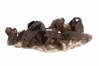 Lot 59 - A LARGE SMOKY QUARTZ CLUSTER