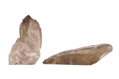 Lot 61 - TWO SMOKY QUARTZ CRYSTAL SPECIMENS
