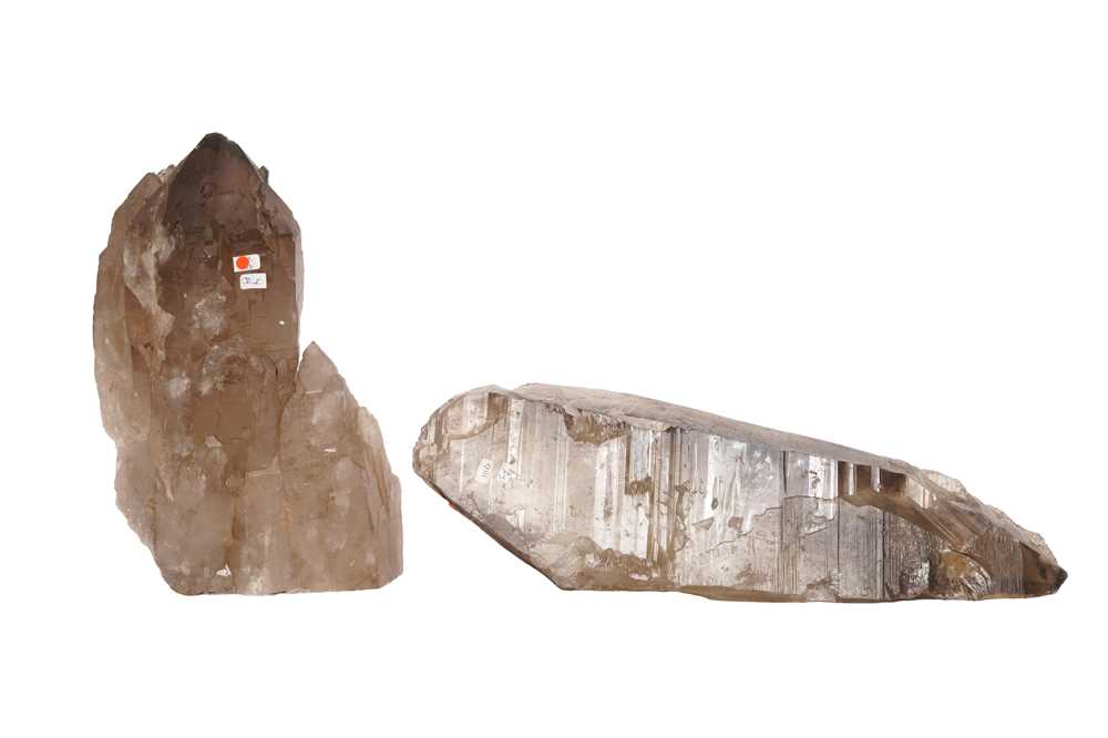 Lot 61 - TWO SMOKY QUARTZ CRYSTAL SPECIMENS
