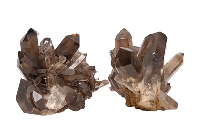 Lot 72 - TWO SMOKY QUARTZ CLUSTERS