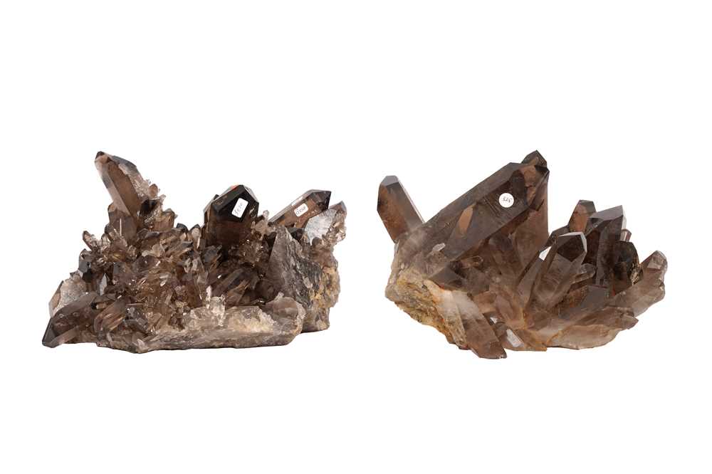 Lot 72 - TWO SMOKY QUARTZ CLUSTERS