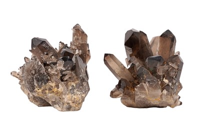 Lot 72 - TWO SMOKY QUARTZ CLUSTERS