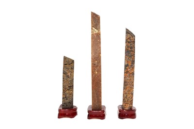 Lot 55 - THREE AGATE GEODES ON STANDS